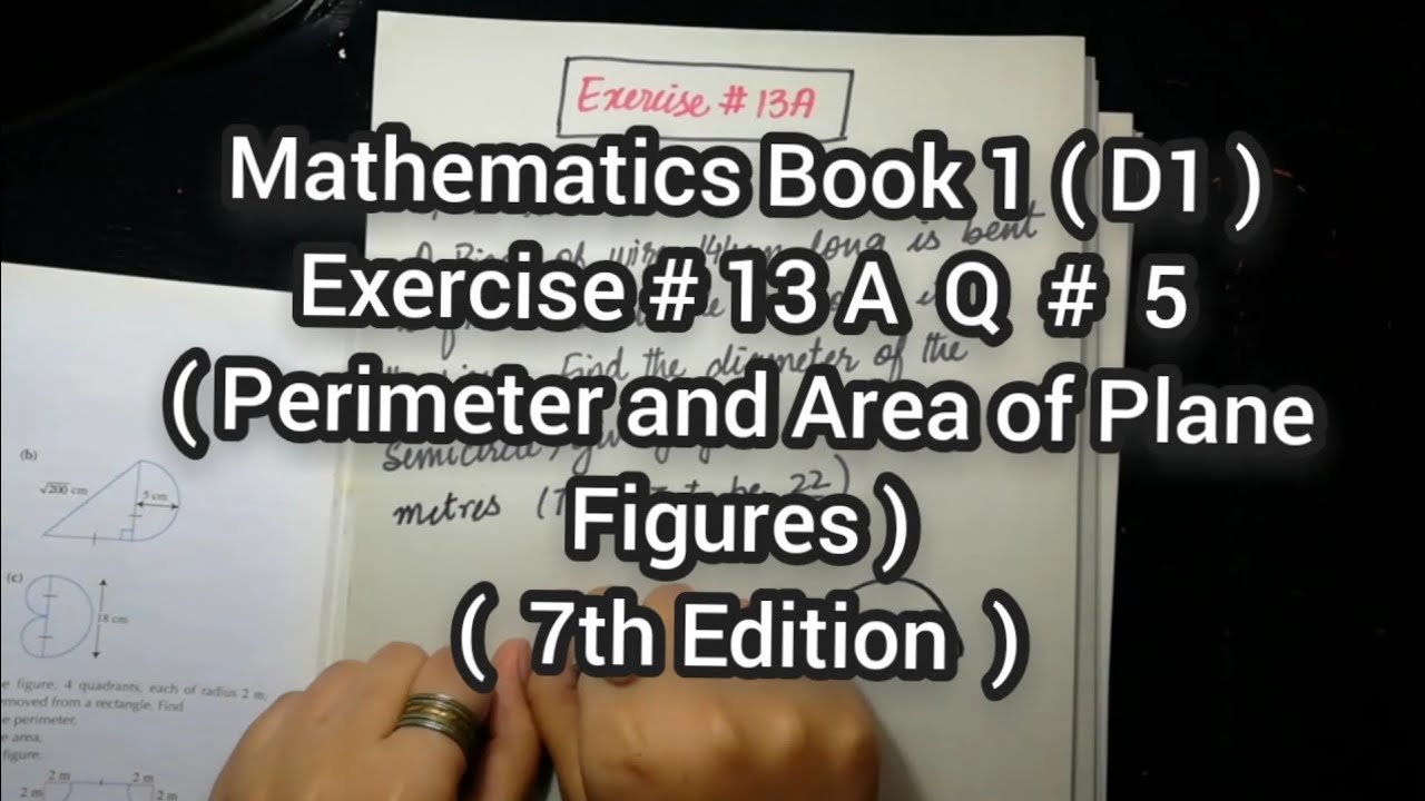 Mathematics Book 1 (D1) |  7th Edition | Exercise # 13 A | Q # 5| Ifra Syed | in Urdu\Hindi