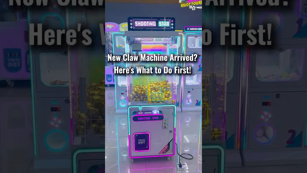 New Claw Machine Arrived？Here's What to Do First! #clawmachine  #gamecenter #arcade  #manufacturer