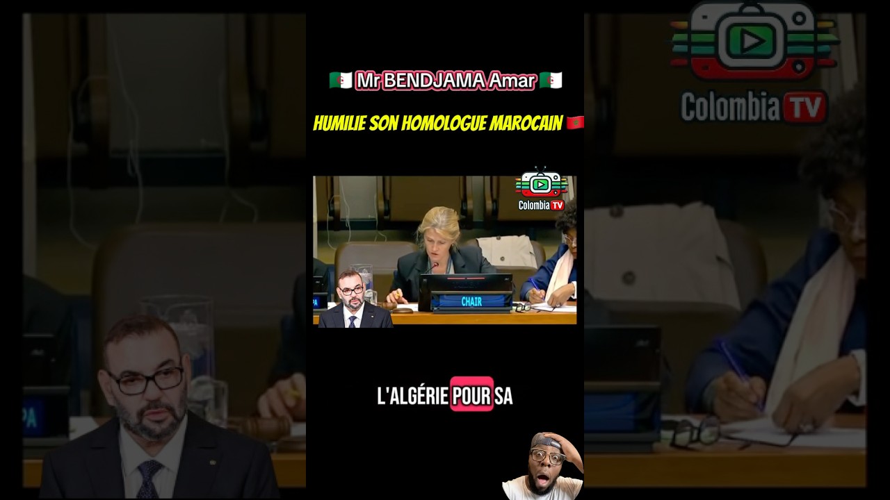 Mr Amar Bendjama HUMILIE son homologue Marocain sur le Sahara Occidentale &agrave; l&rsquo;ONU #alg&eacute;rie