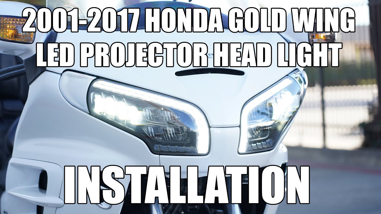 2001-2017 Honda Gold Wing Motodynamic Full LED Projector Head with Switchback Signals Installation