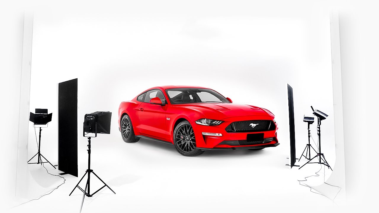 Photo Studio Shoot with the Ford Mustang GT V8 | How To Photograph Cars in a Cyclorama