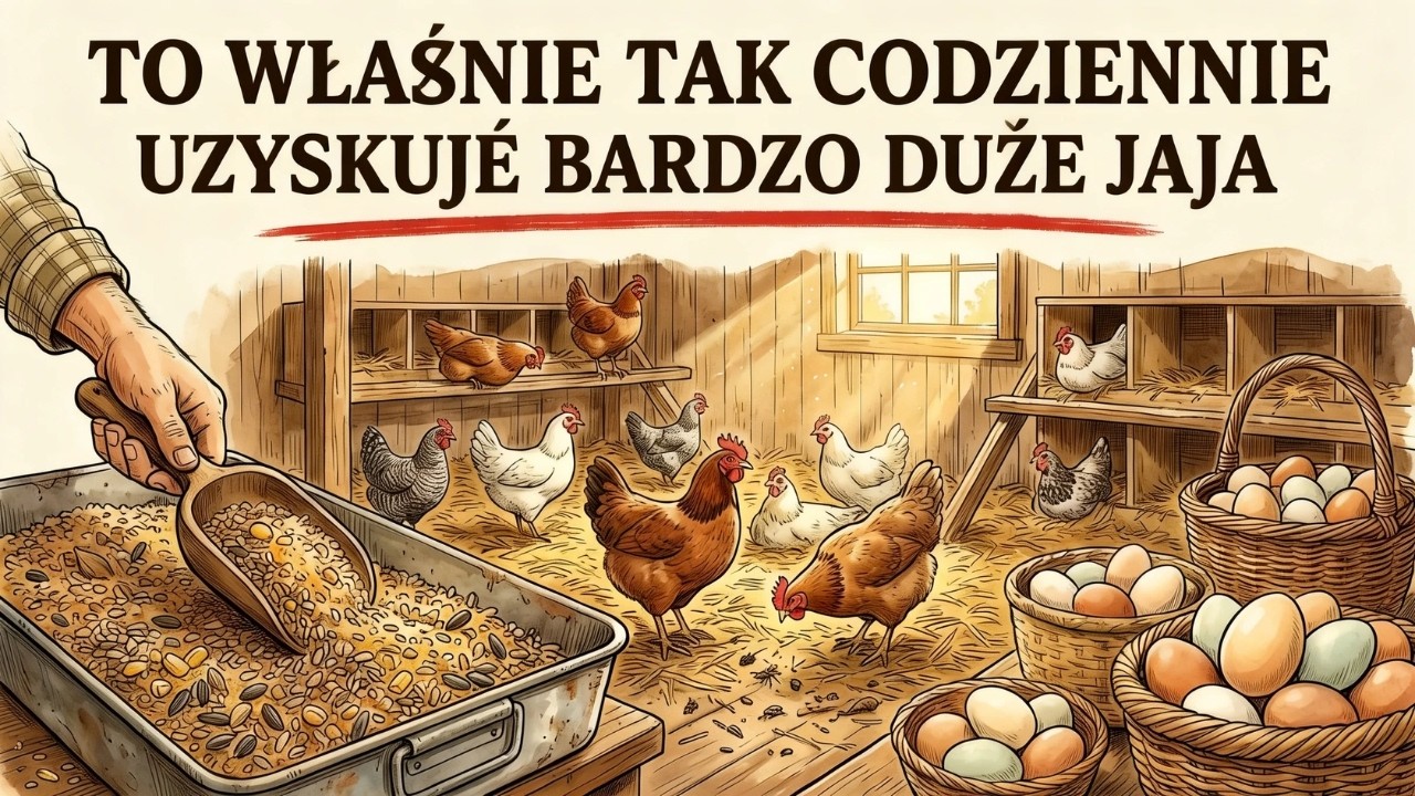 Musisz to zobaczyć Sekretny pokarm, o którym nikt nie mówi, aby twoje kury znosiły gigantyczne jajka
