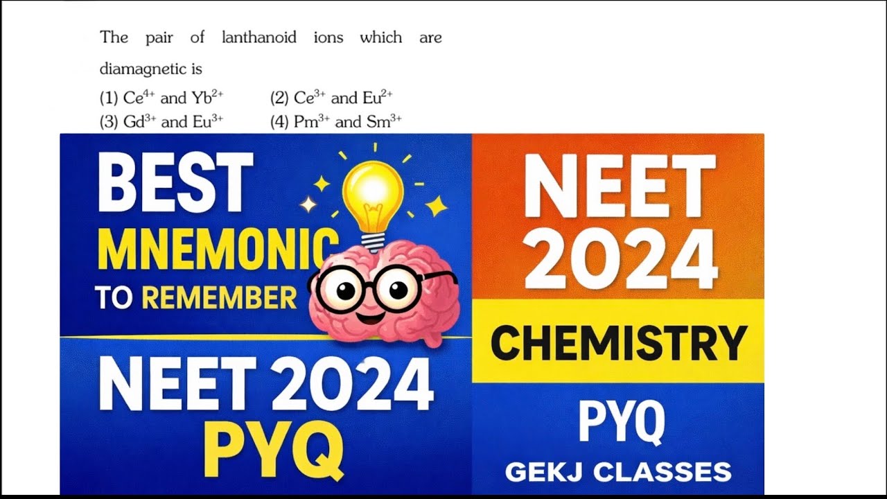 NEET 2024 Chemistry PYQ – Most Repeated Concept