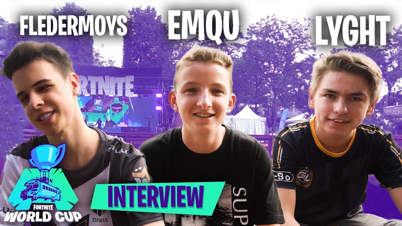 14 JAHRE alt und auf der Fortnite WM! Interview mit Fledermoys, Lyght und Emqu aus NEW YORK!
