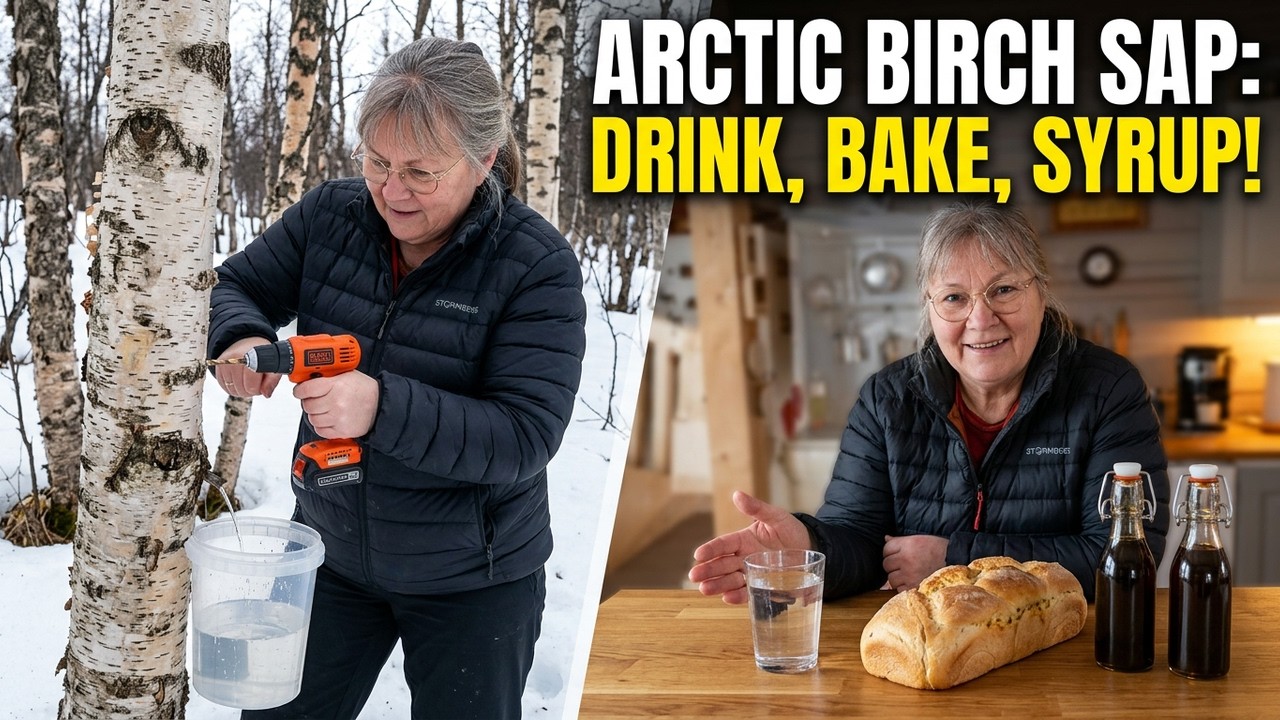 70&deg;N - Why Birch Sap? It is the best natural liquid for drinking, baking and syrup making - Arctic