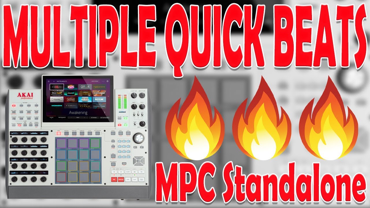 Akai MPC Tutorial. How to make Quick & Multiple Beats in the MPC. Boom Bap. House. Old School.