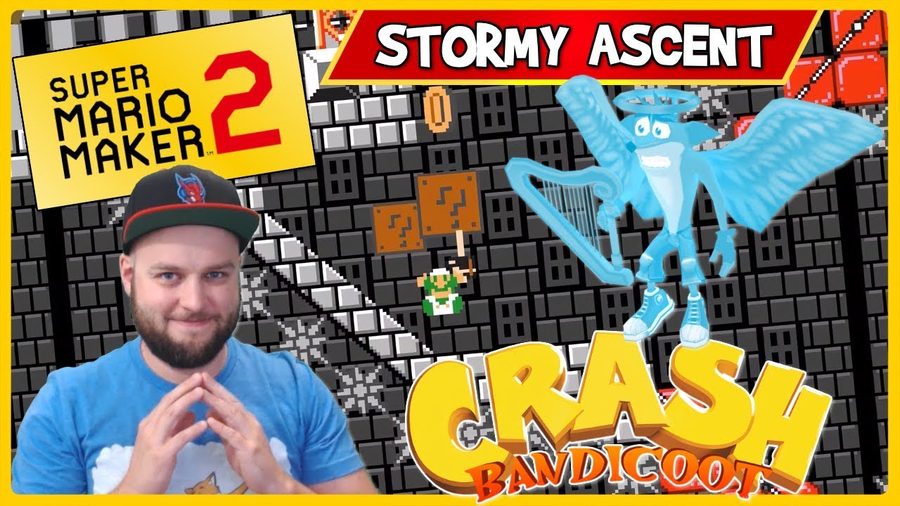 Someone Remade The HARDEST Crash Bandicoot Level In Super Mario Maker 2! [Stream Highlights]