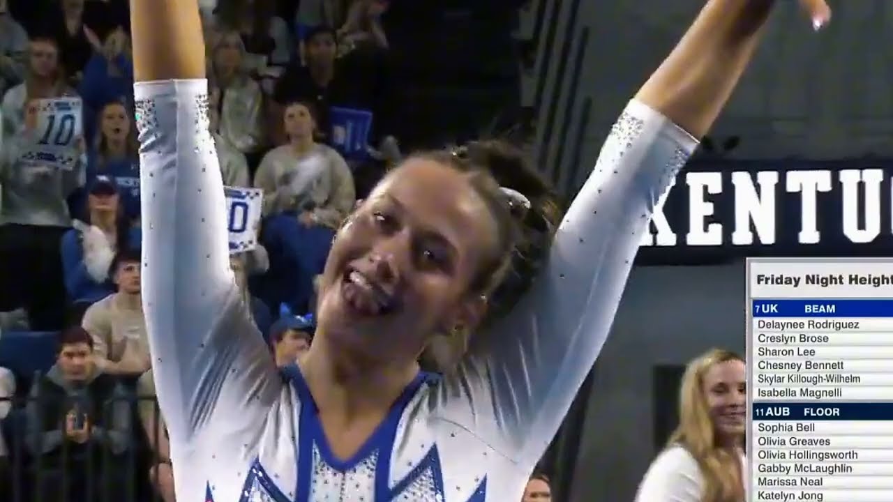 Wildcat's Delaynee Rodriguez best college gymnast  Beam best sports, best strategy