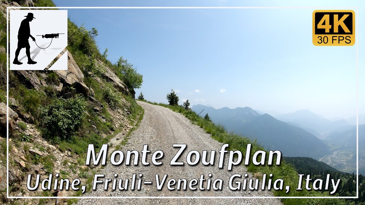 Monte Zoufplan, Udine, Friuli-Venezia Giulia, Italy - by motorcycle and drone