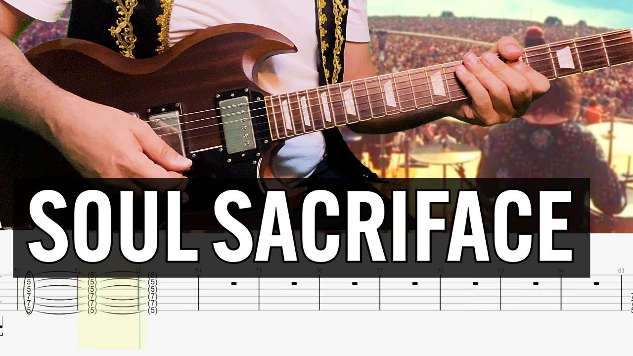 Soul Sacriface Santana Guitar Tab Cover Lesson Tutorial