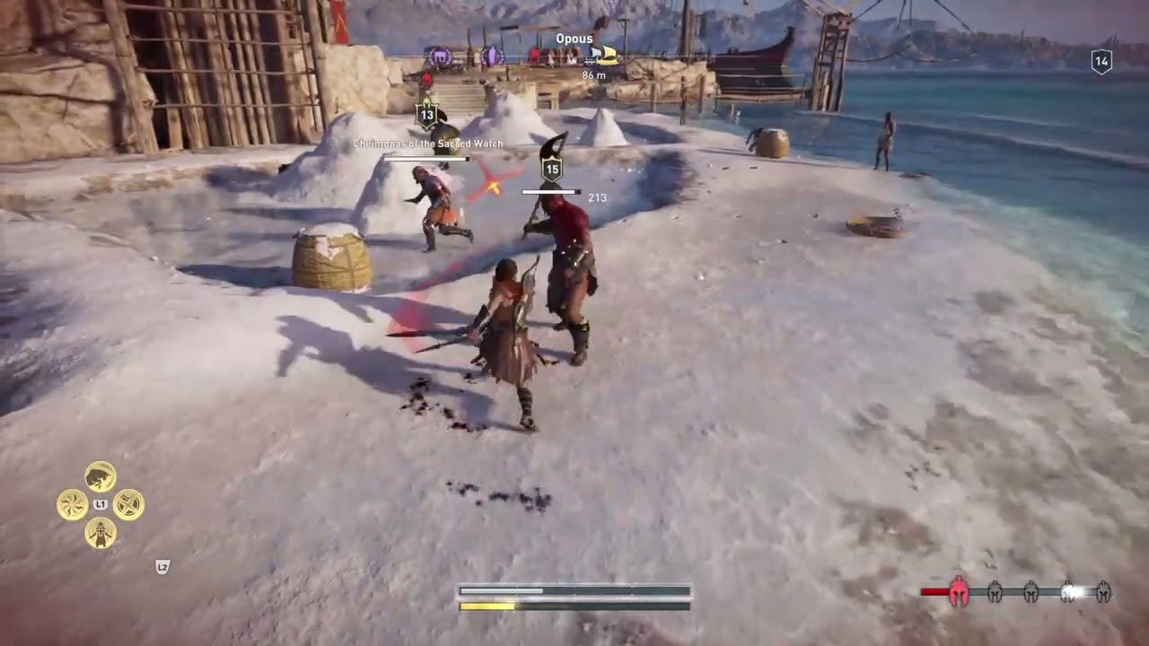 Fighting on the salt beaches against hostlie soldiers. | #ski_wii_hennessy on #Twitch #God #Assassin