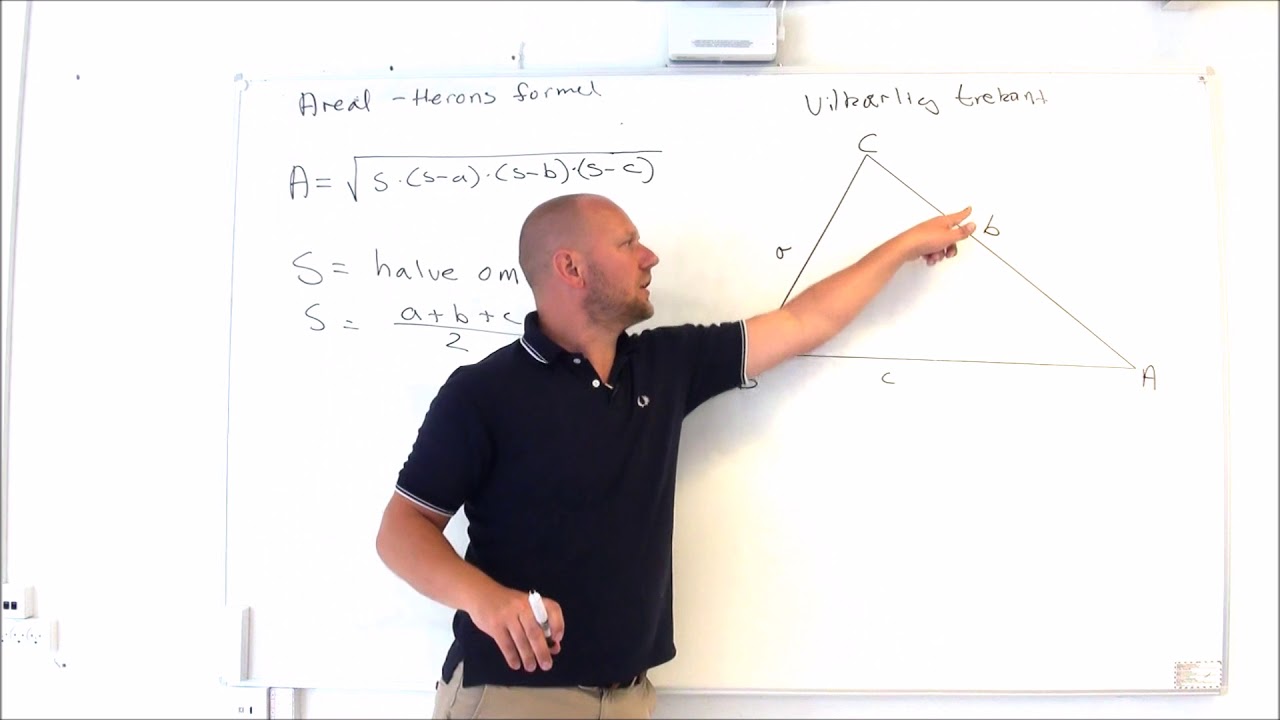 Areal - Herons formel - Matematik FED
