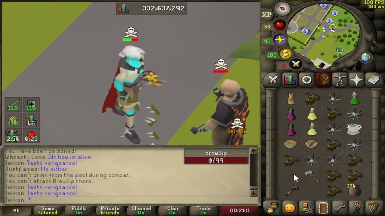Tekken OSRS Highrisk PK (2) Video - 3.5b+ Loots