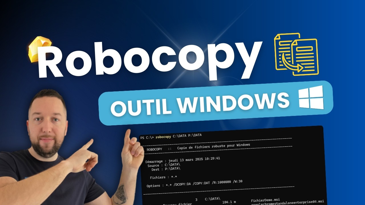 Robocopy : l’outil Windows pour des copies de fichiers rapides et fiables !