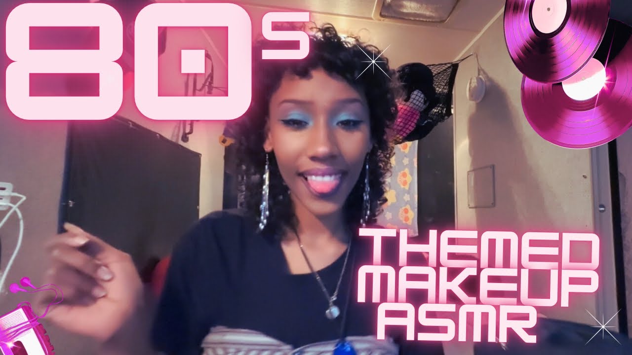 OUTRAGEOUS Woman Does Your 80s Makeup for the DISCO 🪩 💃|| ASMR RP