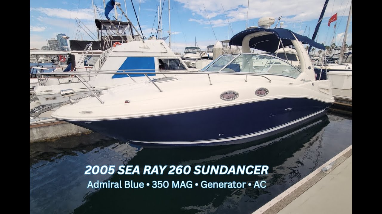 2005 Sea Ray 260 Sundancer | Admiral Blue Hull • MerCruiser 350 MAG • Generator • Air Conditioned