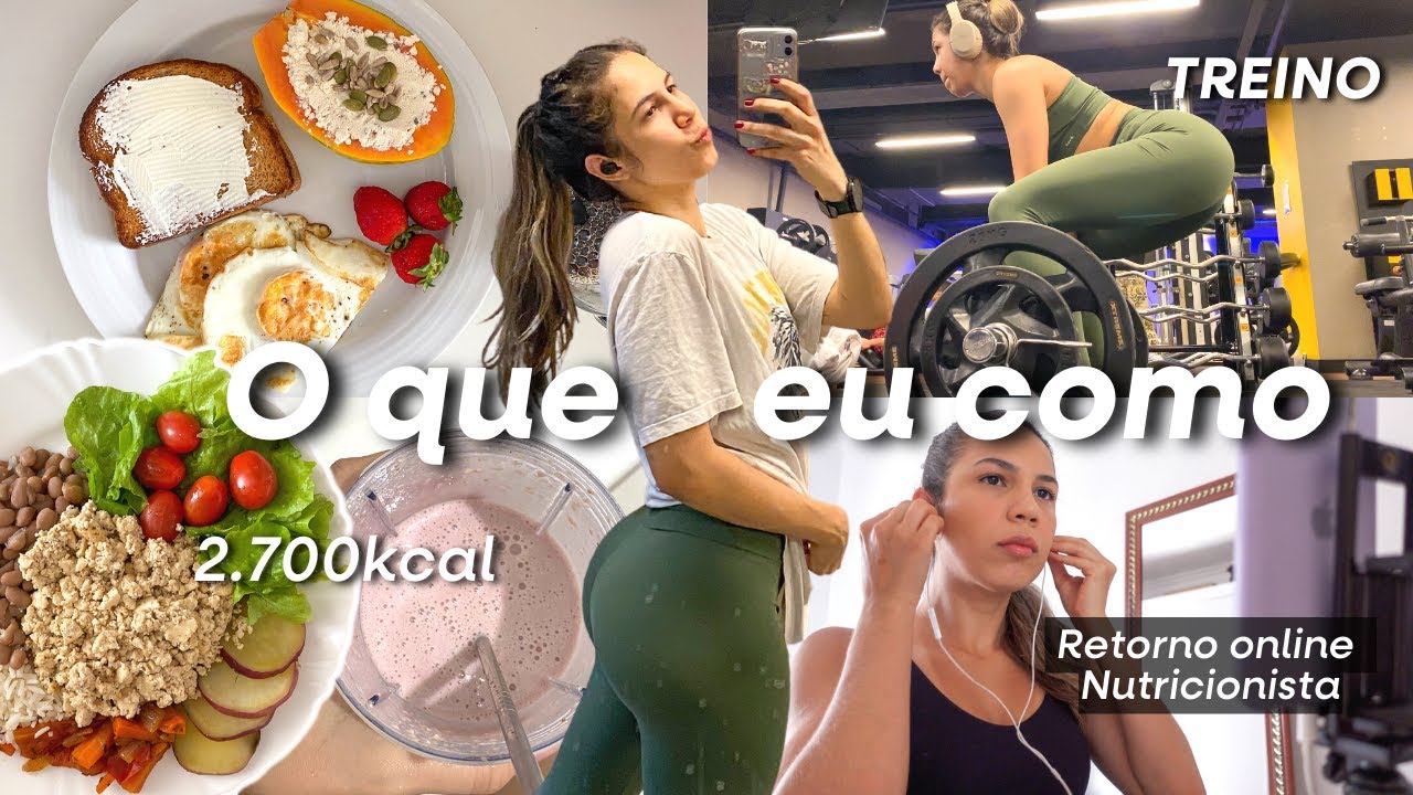MINHA DIETA PARA GANHO DE MASSA MUSCULAR EM DIA DE TREINO DE PERNAS *Cardápio completo 2.700kcal*