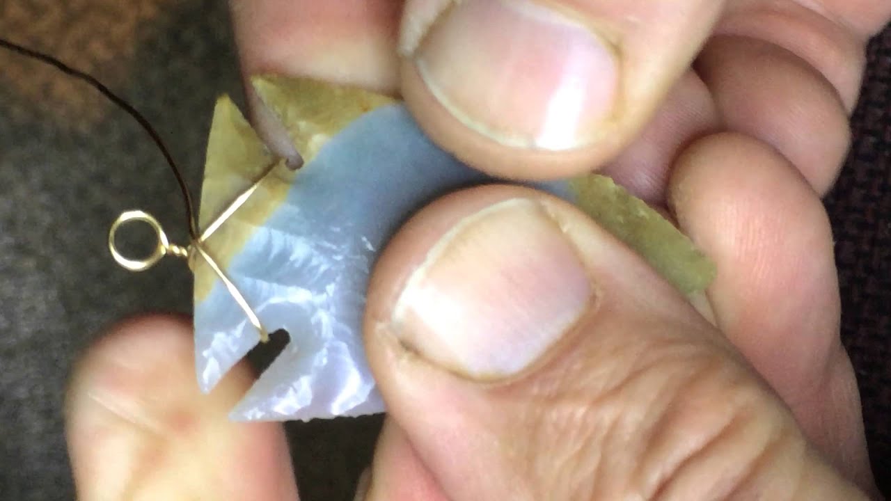 Wire Wrapping an Arrowhead Necklace