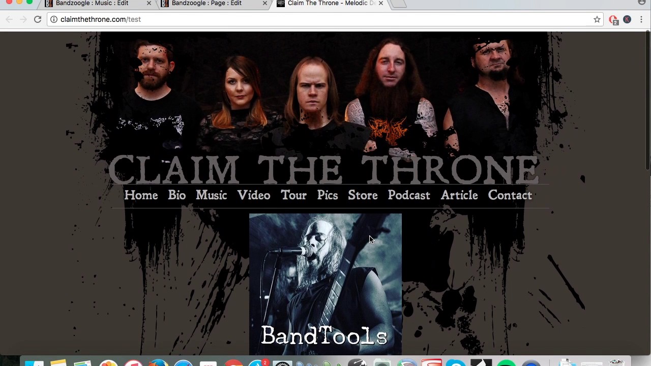 Make an easy website for your band with Bandzoogle