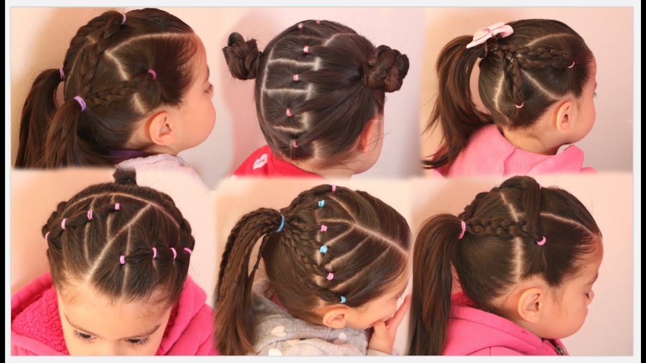 6 PEINADOS SUPER LINDOS l HAIRSTYLES CUTE GIRLS