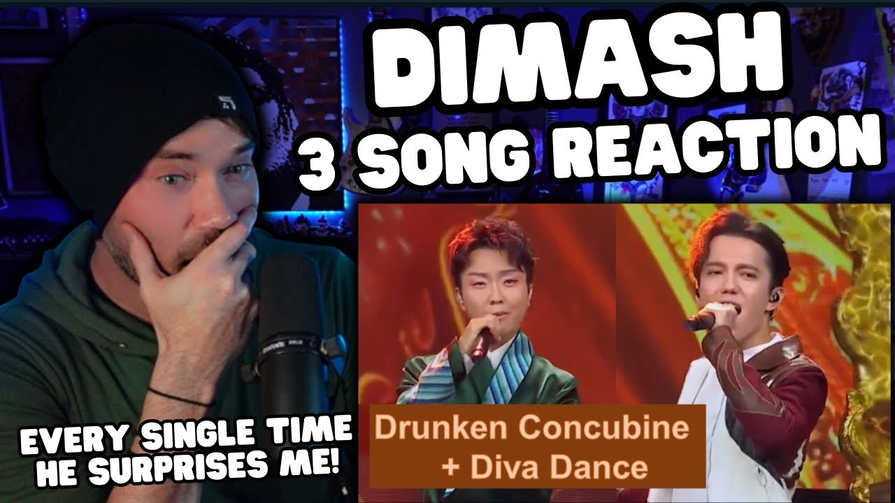 Metal Vocalist First Time Reaction - Dimash New Drunken Concubine + Diva Dance + Jasmine