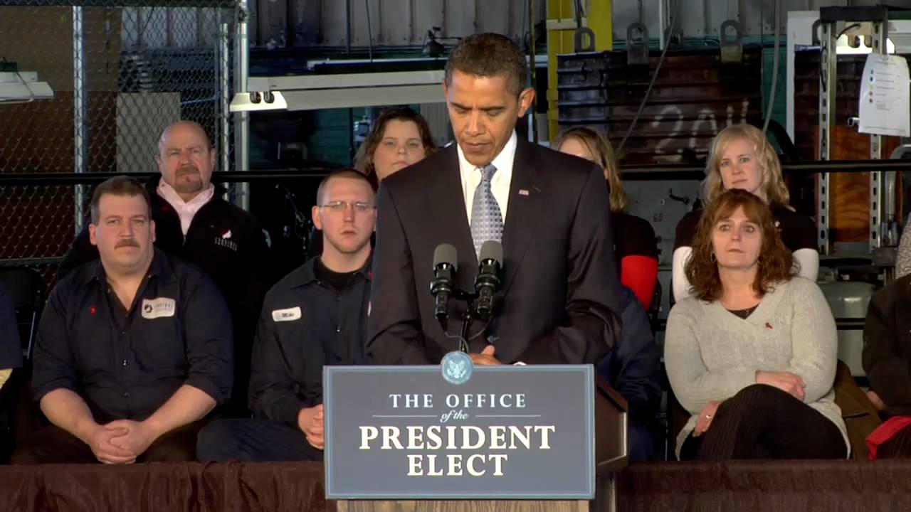President-elect Obama visits and speaks at Cardinal Fastener