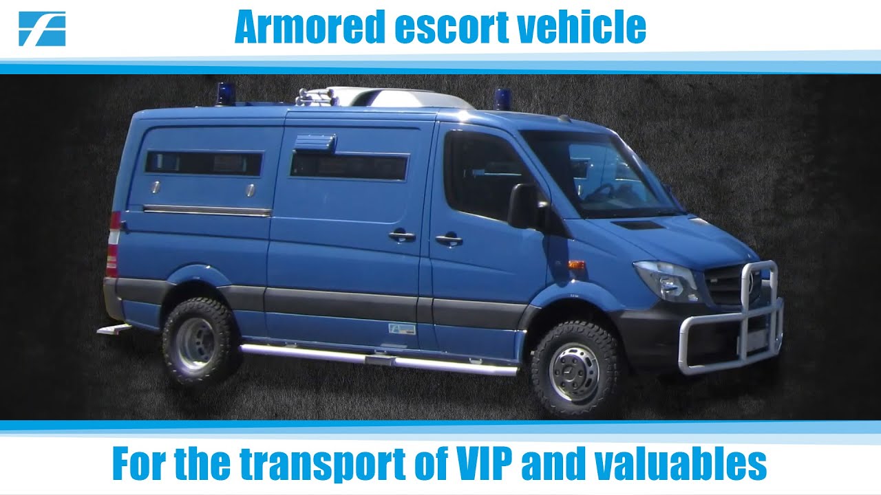 Armored escort vehicle and convoy for the transport of VIPs and valuables - from Carl Friederichs