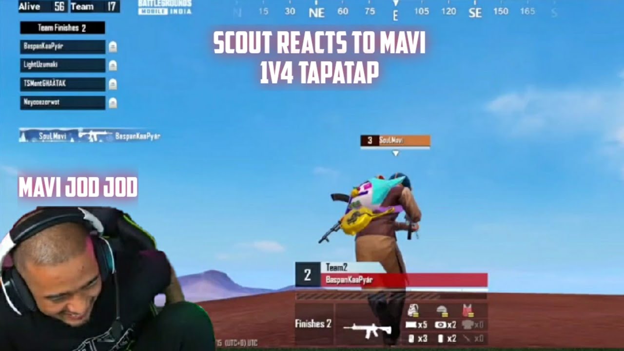 Реакция скаута на команду Тапатап в Mavi 1v4