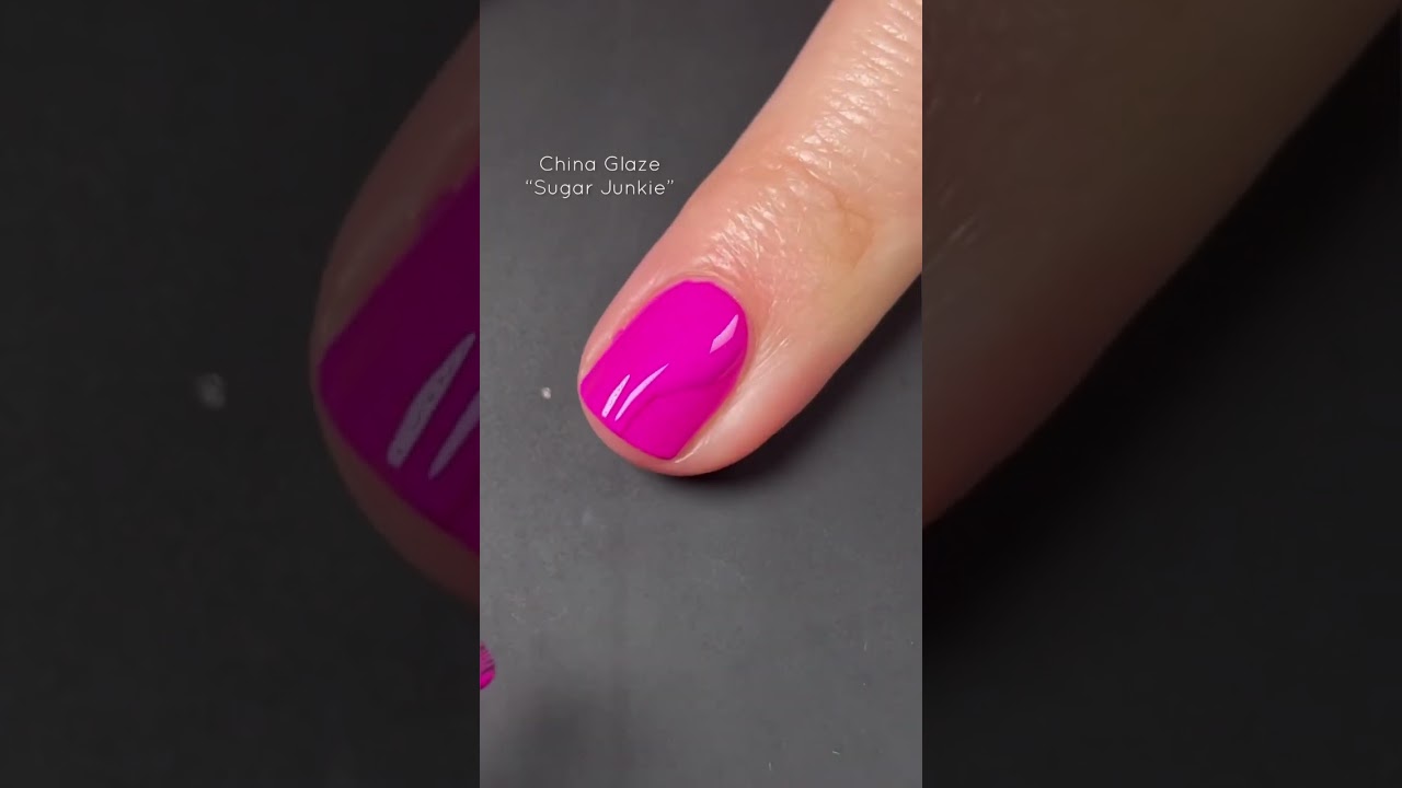 China Glaze &ldquo;Sugar Junkie&rdquo; swatch shown in different lighting! #chinaglaze