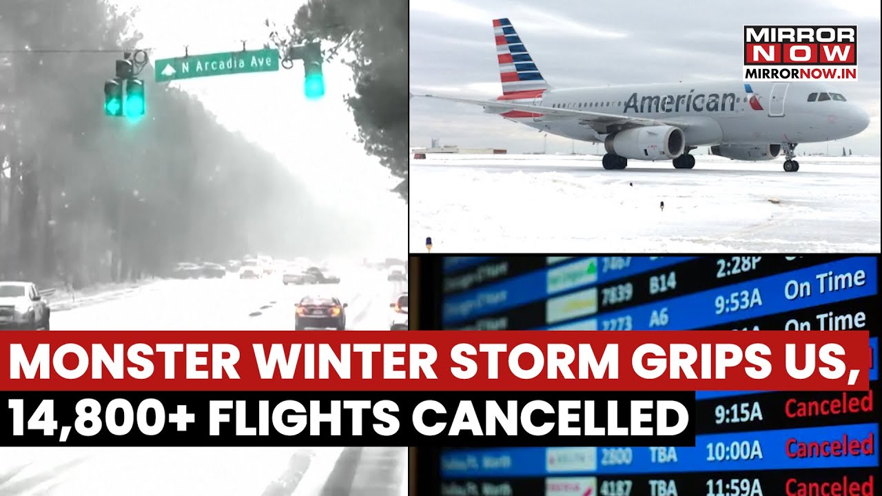 Monster Winter Storm Grips US: Power Outages, Over 14,800 Flights Cancelled Due To Heavy Snowstorm