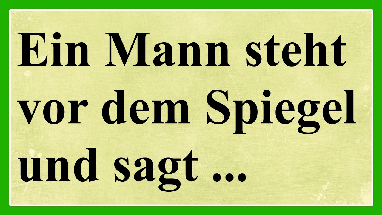 Ein Mann steht vor dem Spiegel und sagt... 😂😂😂 Die BESTEN deutschen Witze – Kompilation! 😂