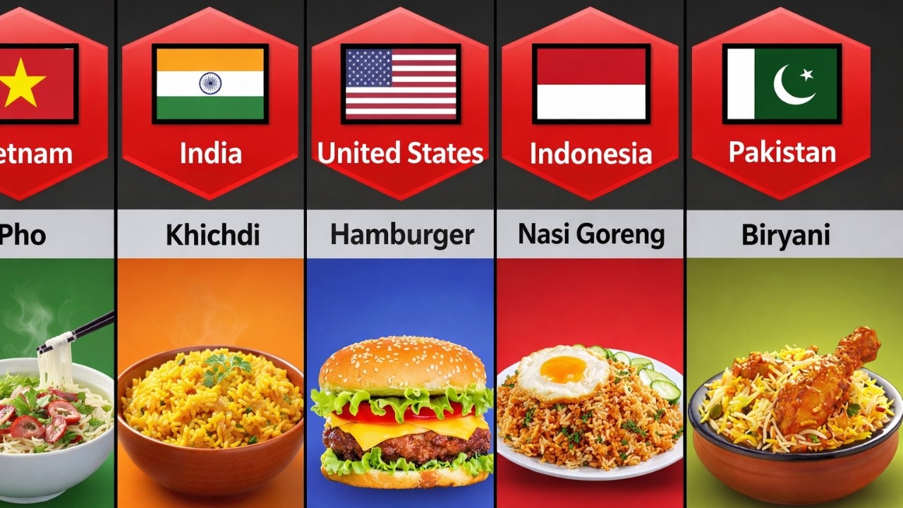 National Food From Different Countries