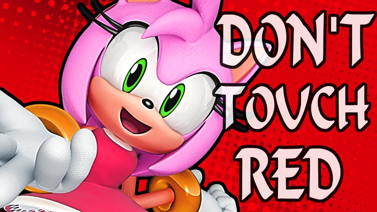 Amy Rose Don't Touch RED Sonic Adventure Sonic Don't Touch Challenge