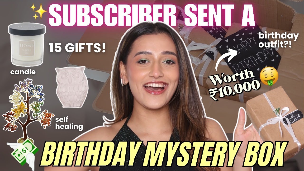 Subscriber sent me Birthday Mystery BOX!!! | Aashi Adani