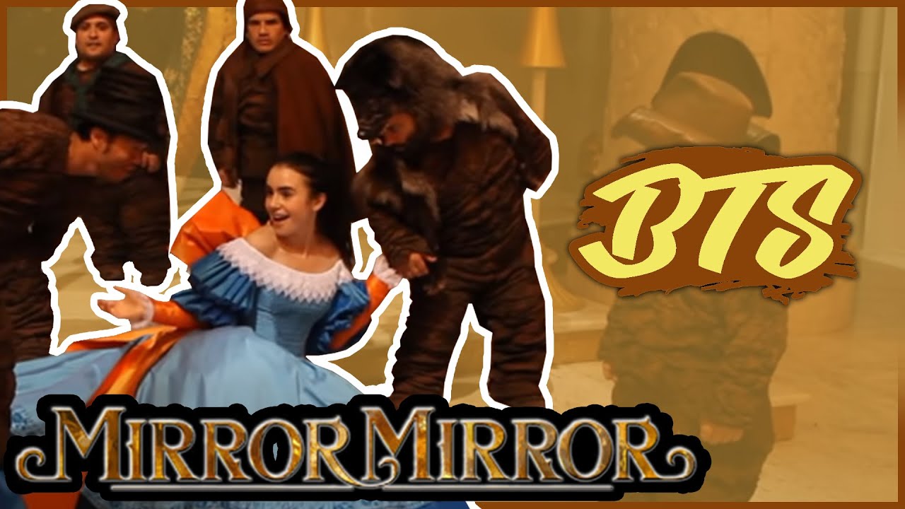 Lily Collins in Dress Rehearsal for Mirror Mirror Film