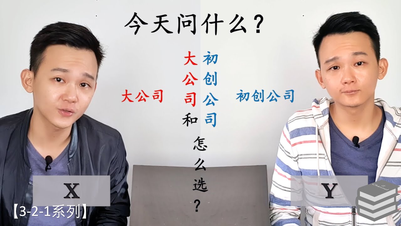 【3-2-1系列之事业篇】选择初创公司还是大公司？
