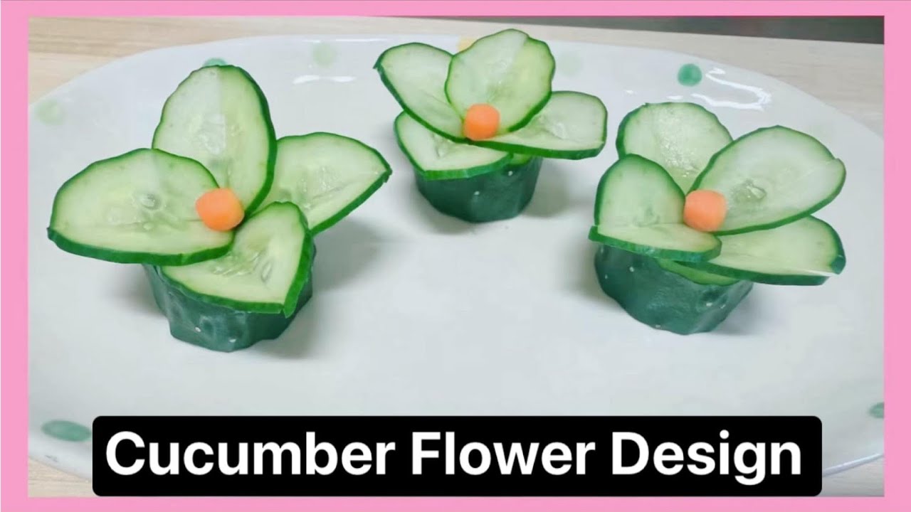 Making Cucumber into Art| Food Design Hacks 😍🤩 #foodart #fooddesign