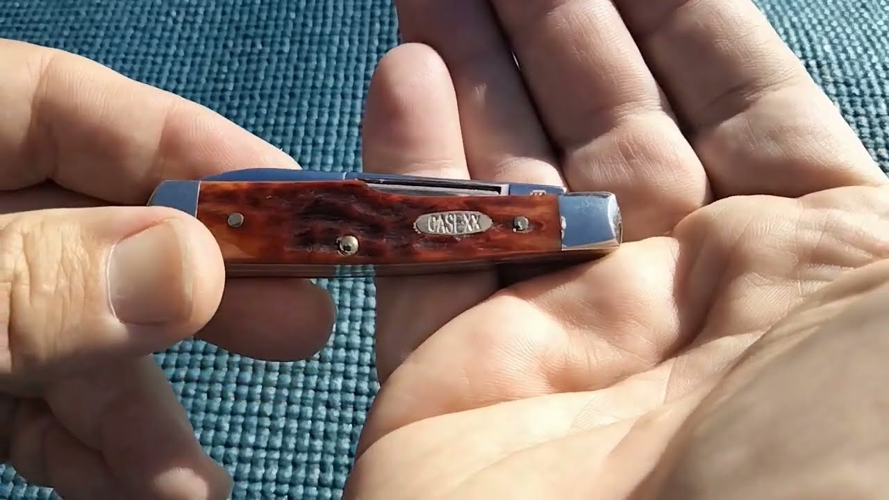 1998 ~ Case™ Gunstock Jack Knife ~ 6215 ~ Jigged Chestnut Bone ~ POPULAR PATTERN AMOUNG COLLECTORS