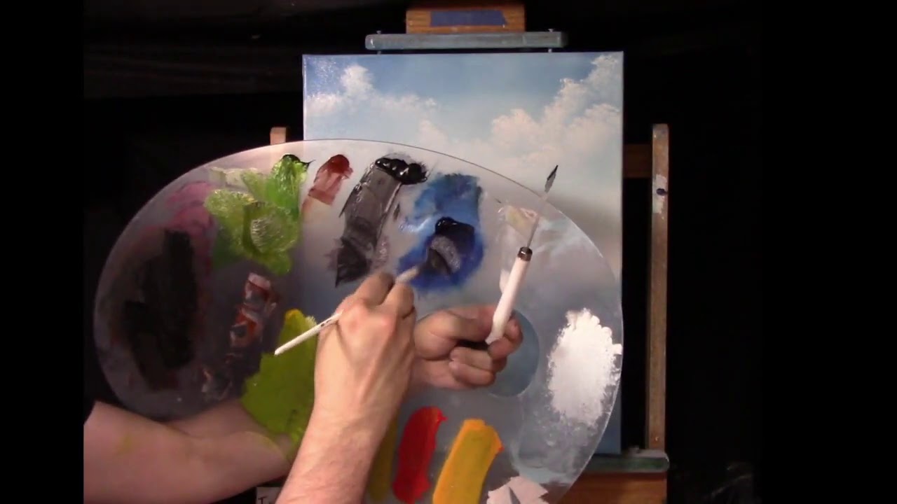 Bob Ross Style painting with Certified Instructor Ted Simpson