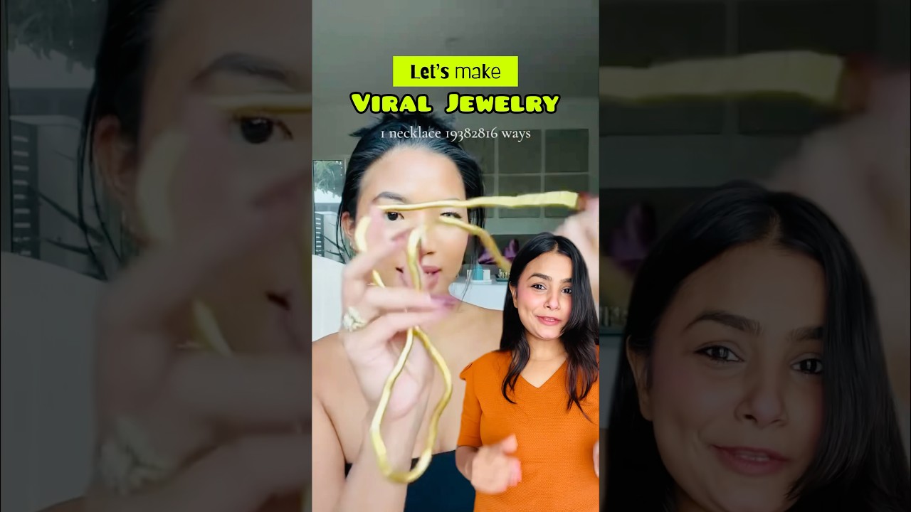 DIY Viral Jewelry 😱 #crafteraditi #diy #handmade #shorts #viral #snakejewelry @CrafterAditi