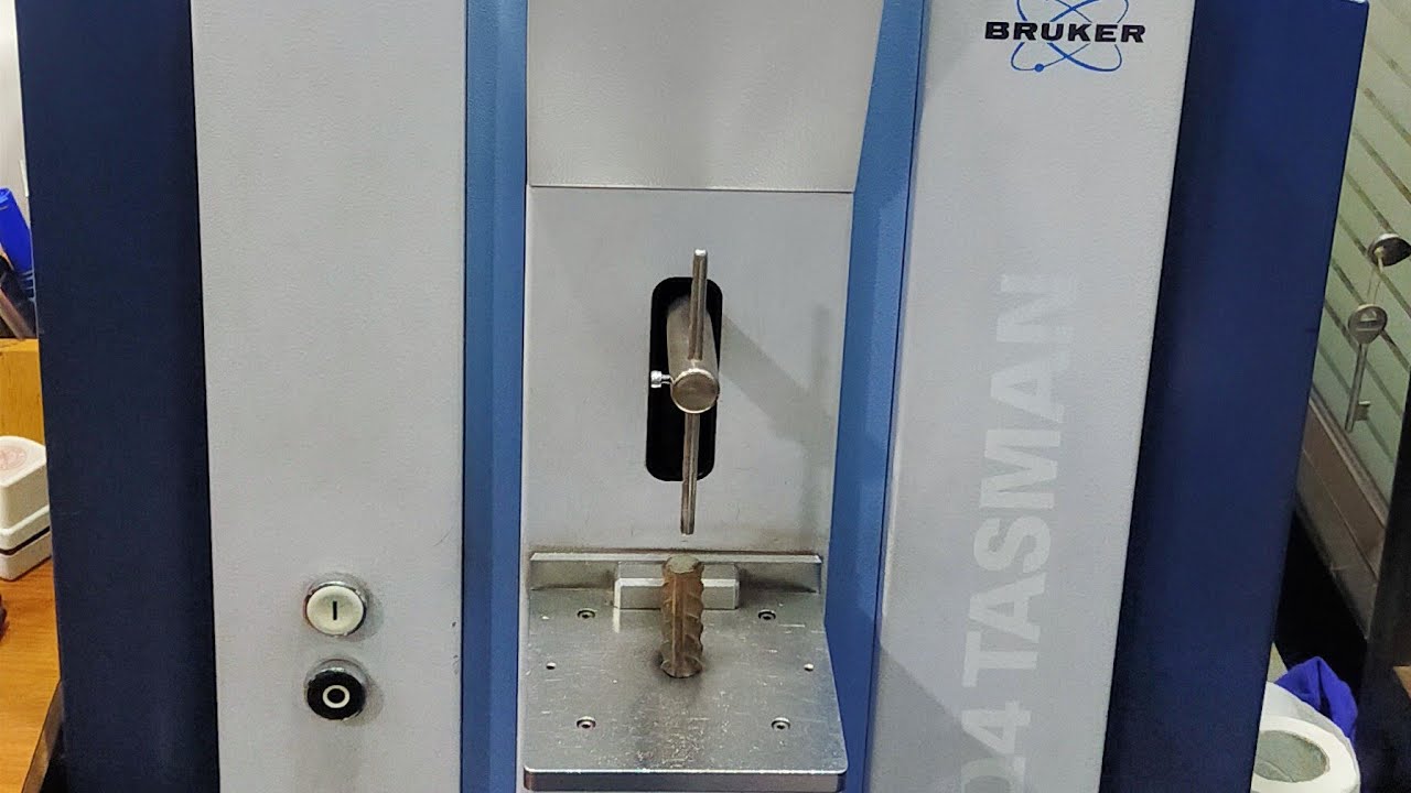 Chemical test of Steel by Spectrometer..