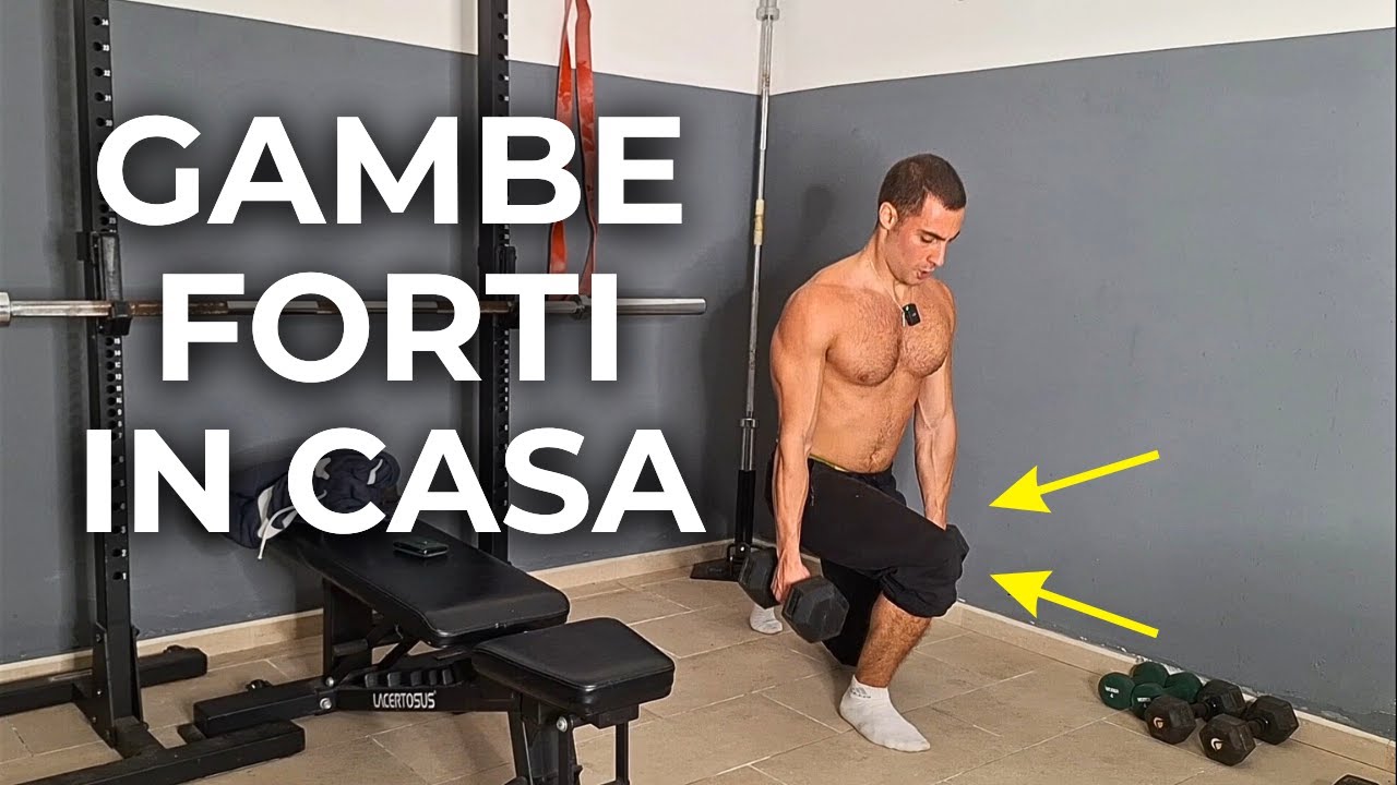 IL Mio esercizio preferito per gambe FORTI e AGILI... Bastano 2 MANUBRI
