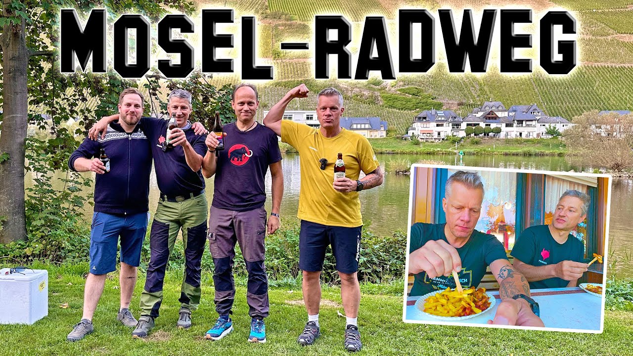 180km Gravelbike auf dem Moselradweg mit Dirk und Dominik inkl. Übernachtung im Zelt