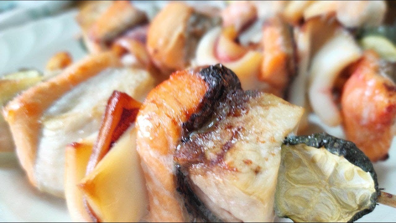 Spiedini di mare in Friggitrice ad aria