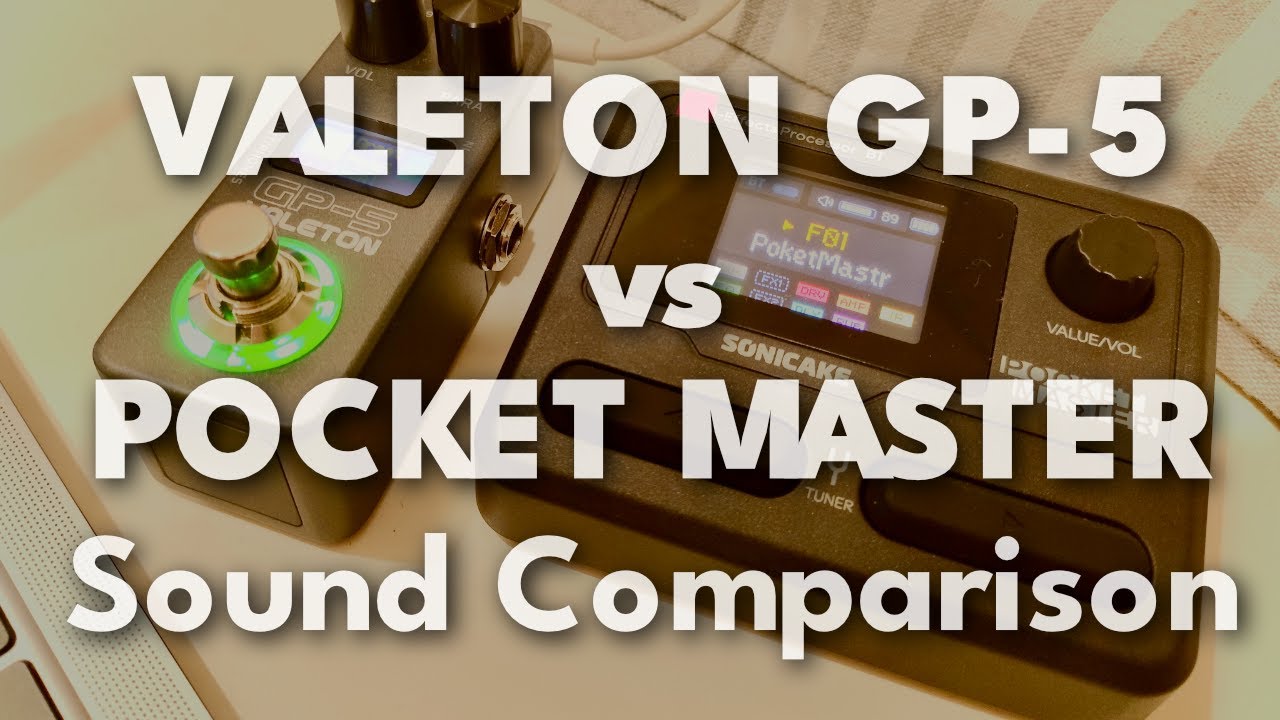 Valeton GP-5 vs Sonicake Pocket Master: Sound Comparison (same preset, usb recording)