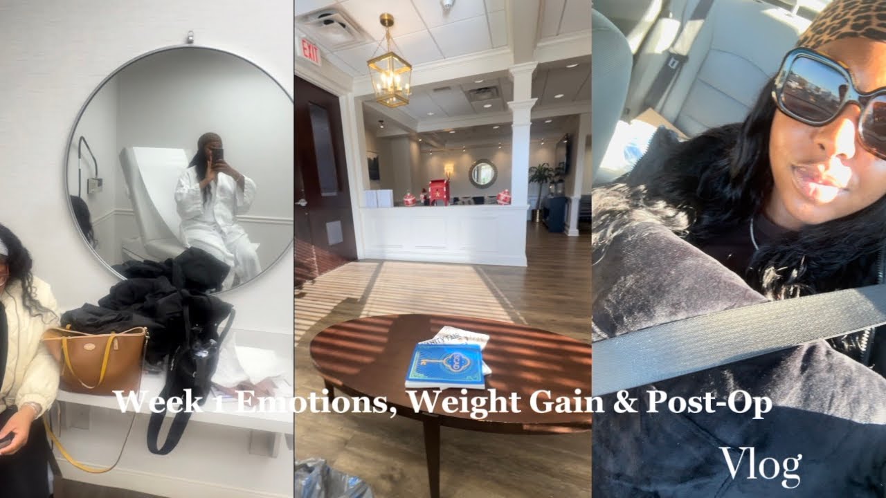 	Breast Reduction Recovery Vlog | Week 1 Emotions, Weight Gain, Post Op Appointment, & Gratitude 