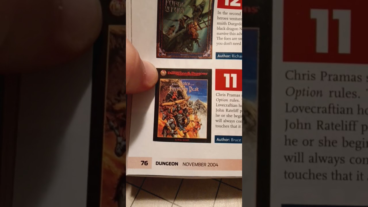 Best 30 modules according to TSR/Hasbro writers