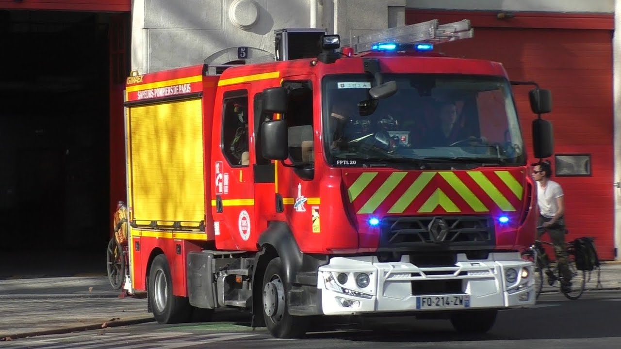 Brandweer Parijs met spoed naar een incident in parijs!