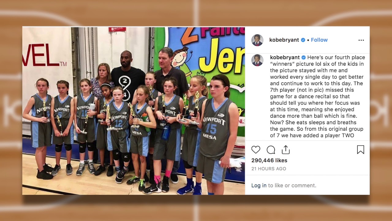 Kobe Bryant Teaches AAU Team Mamba Mentality