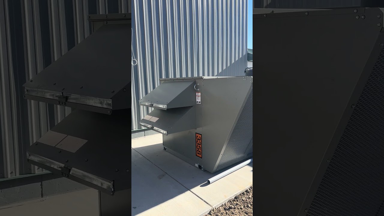 Large commercial HVAC units being installed for new lab in Lockwood MT. 